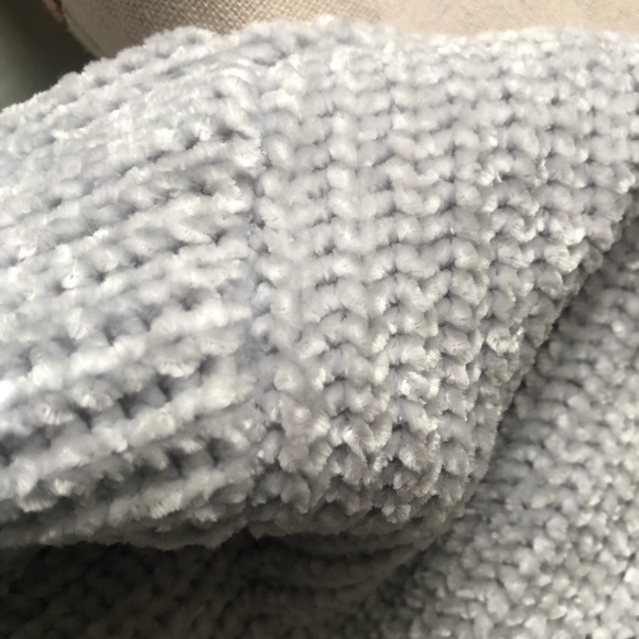 Chenille, knit pull-on oversized sweater, slightly cropped size medium - Picture 2 of 5